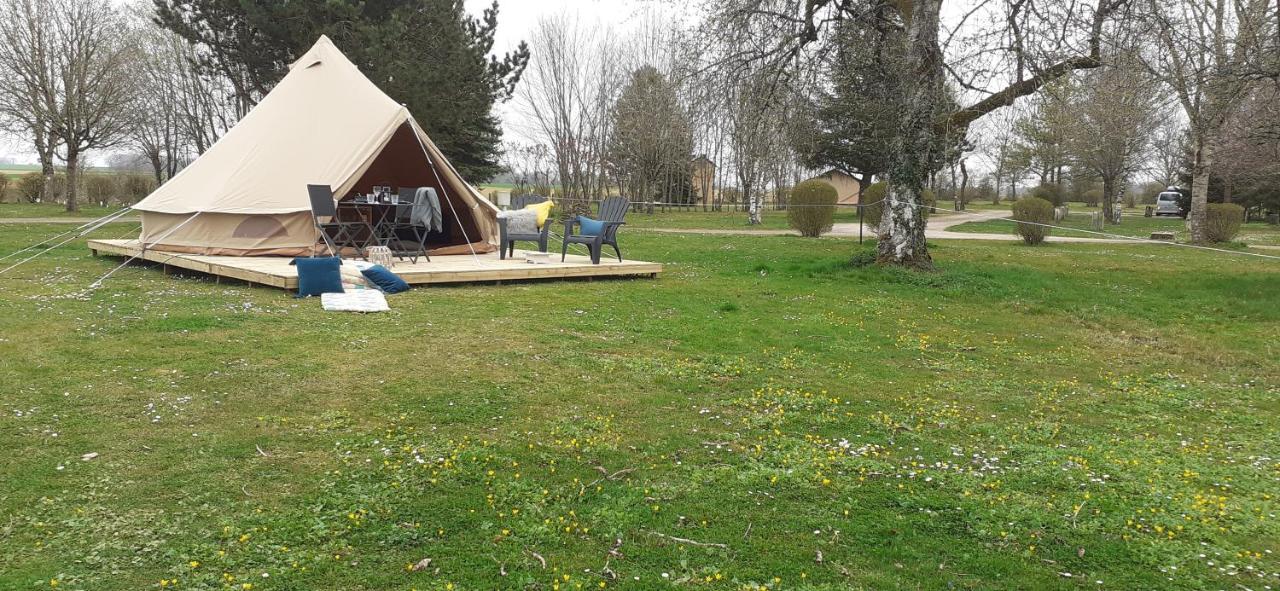 Tente Bell au camping Hautoreille Bannes (Haute-Marne) Exterior foto