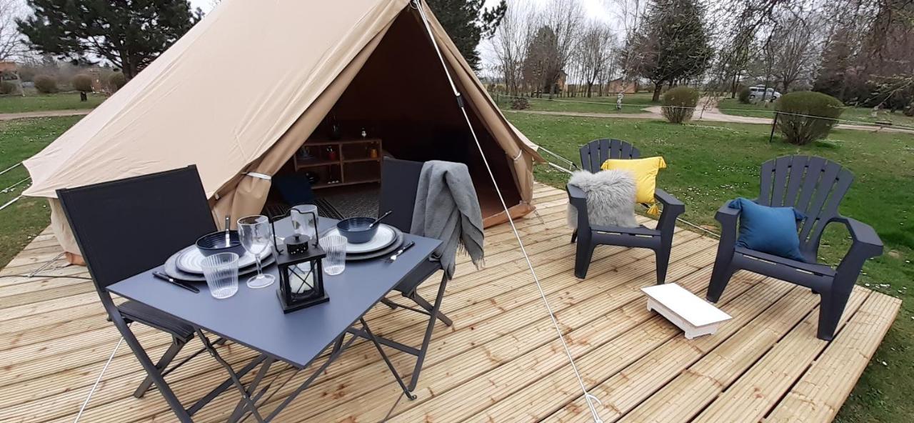 Tente Bell au camping Hautoreille Bannes (Haute-Marne) Exterior foto